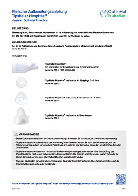 9065 klinische Aufbereitung TipsHaler HospitHal