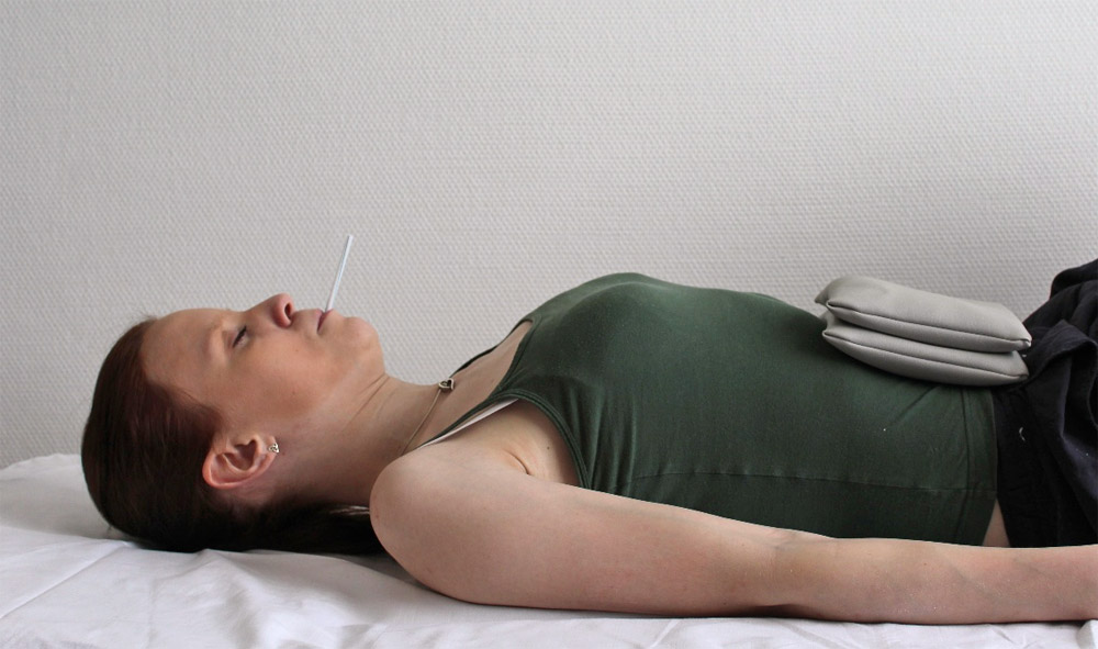 PEP-Atmung in Rückenlage