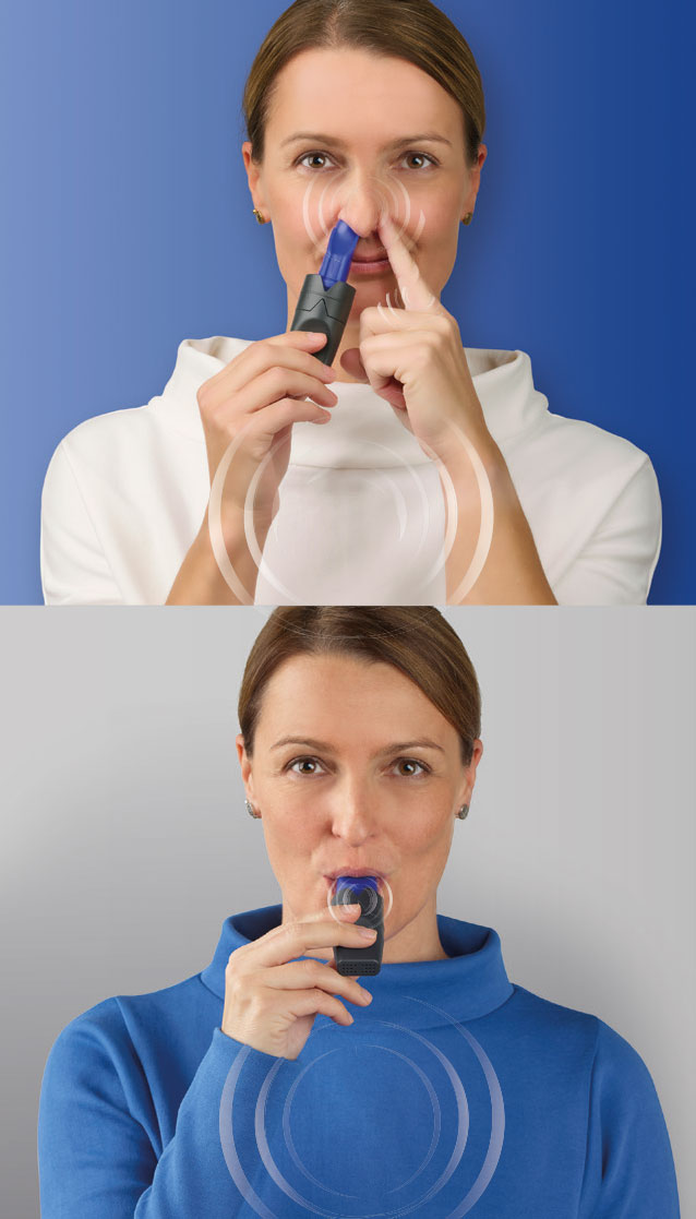 Anwendung RC-FIT® DUO über den Mund und die Nase